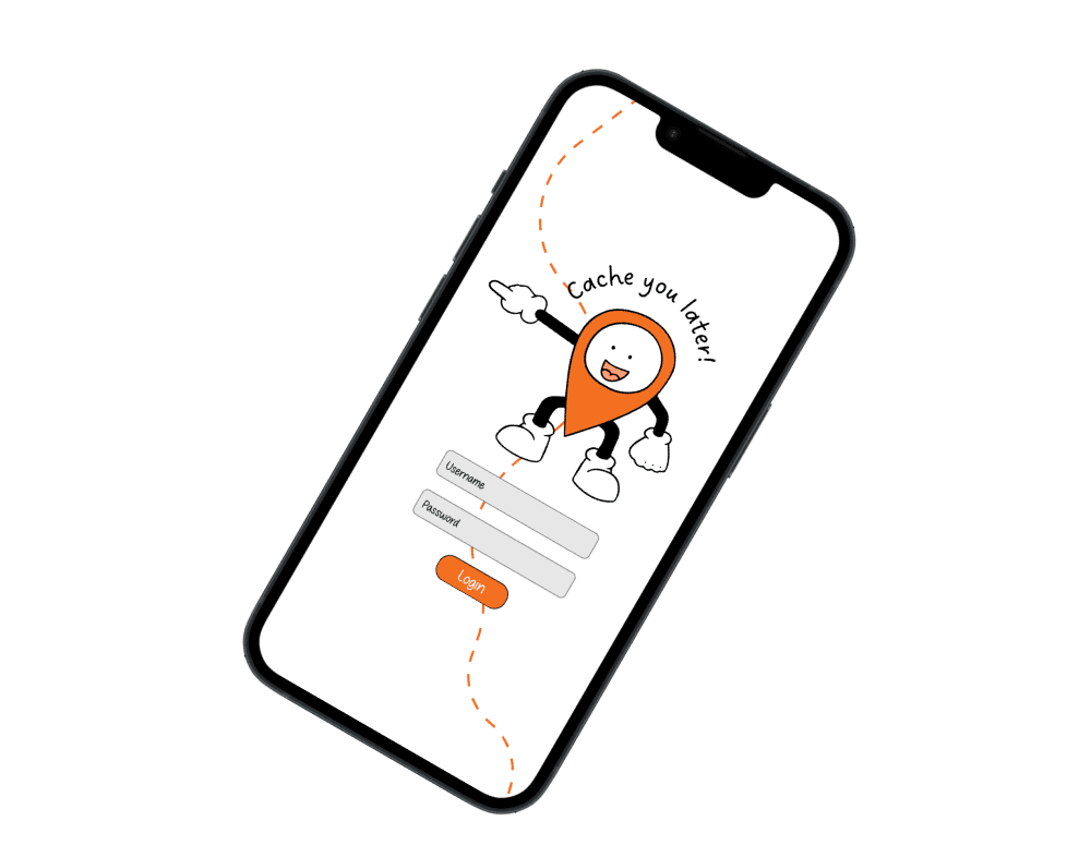 CacheYouLater, mobile virtual geocaching with friends