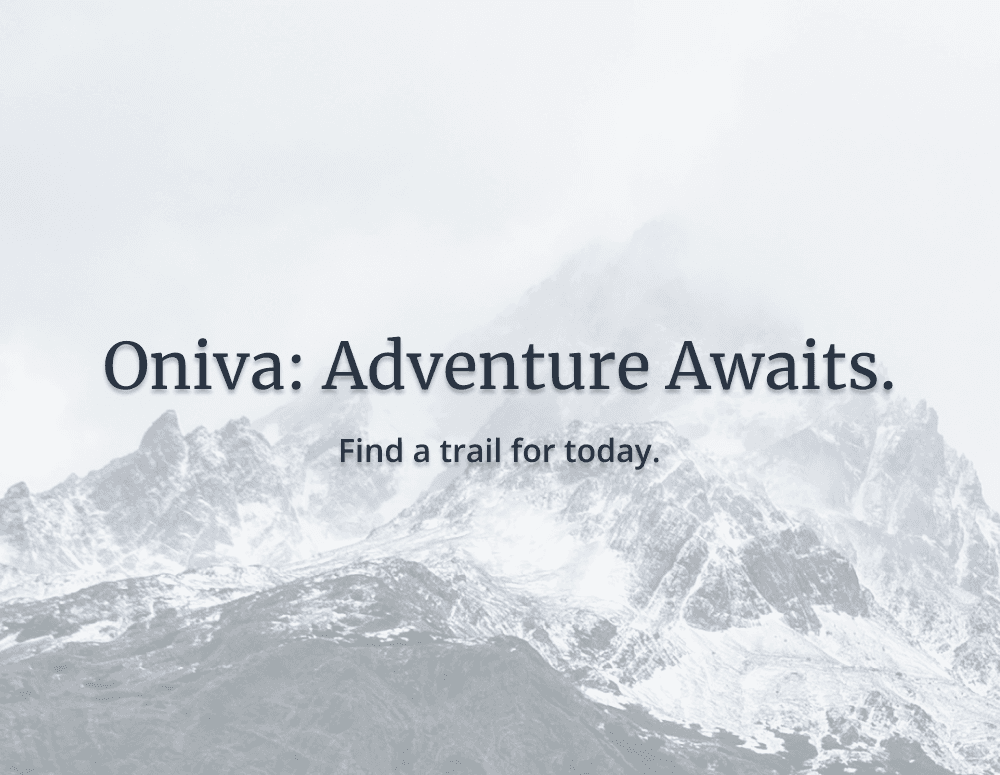 Oniva, hiking trails personalized to your mood